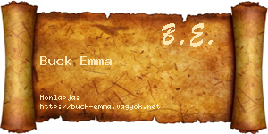 Buck Emma névjegykártya