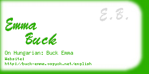 emma buck business card